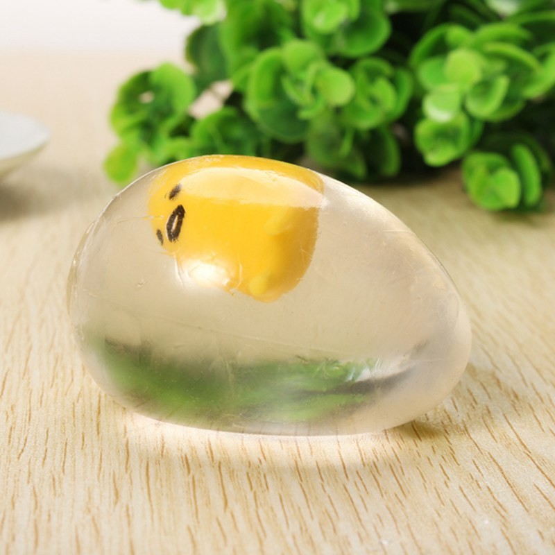 Trứng lười gudetama cực vui - tặng 1 chai slime-(M144)