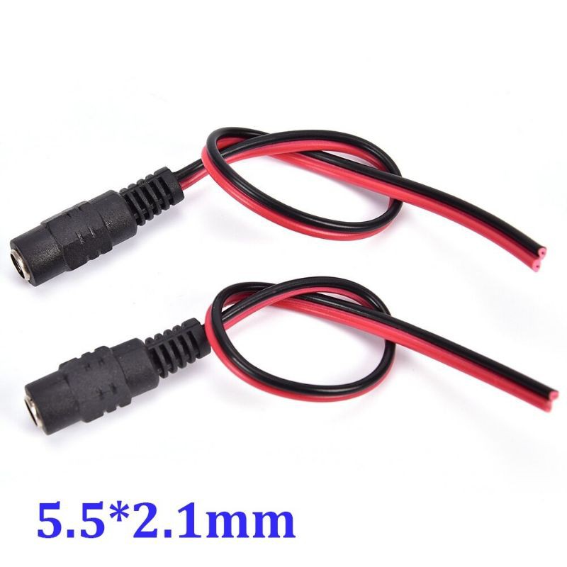 Jack nguồn DC cái đực màu đen dùng cho đèn led và camera | BigBuy360 - bigbuy360.vn