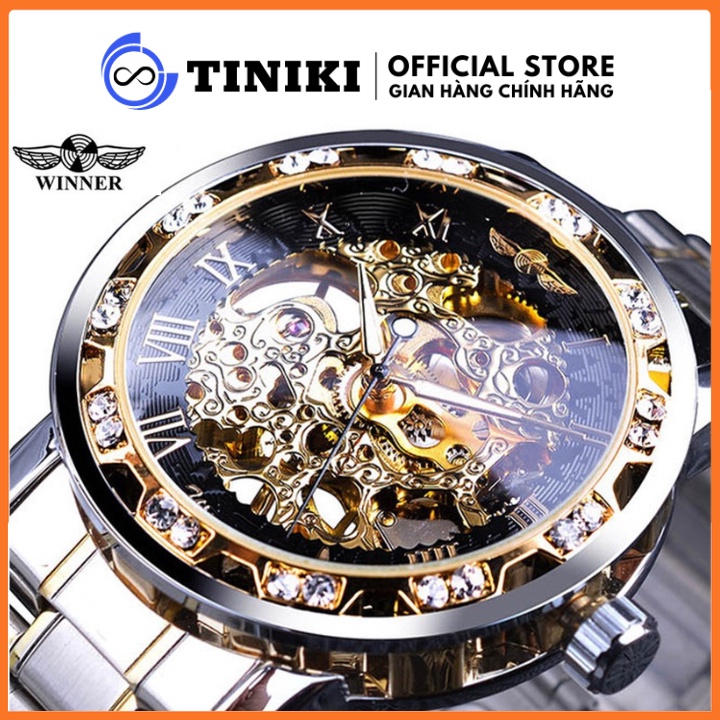 Đồng Hồ Cơ Nam AUTOMATIC Chính Hãng WINNER Dây Thép Cao Cấp Đẹp Giá Rẻ Kiểu Dáng Thời Trang Sang Trọng