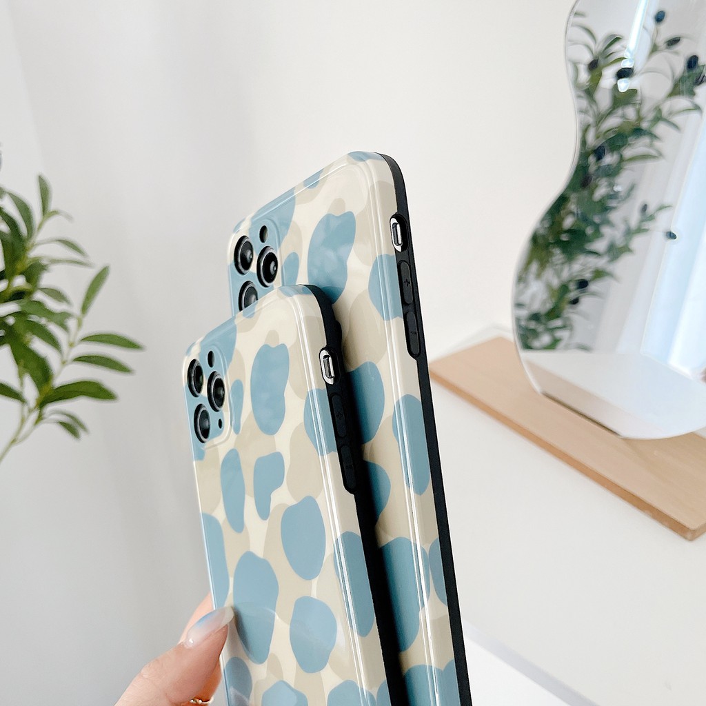 simple blue brown Milk pattern imd soft phone case iPhone case iPhone12 case  for iPhone7/8/se2 iPhone7plus/8plus iPhonex/xs iPhonexsmax 11 iPhone11pro iPhone11promax 12 iPhone12mini iPhone12pro iPhone12promax