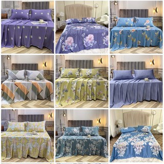 Bộ ga gối tencel họa tiết mẫu mới