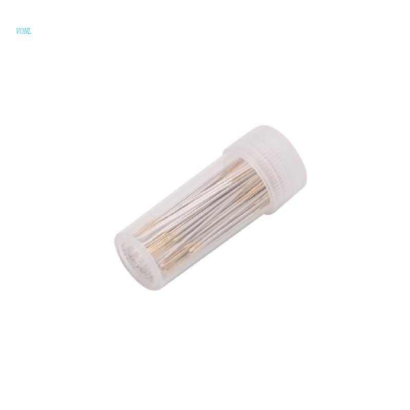 Vonl 100 Chiếc Kim Đuôi Vàng 24# Dụng Cụ Thêu Tranh Chữ Thập Chất Lượng Cao