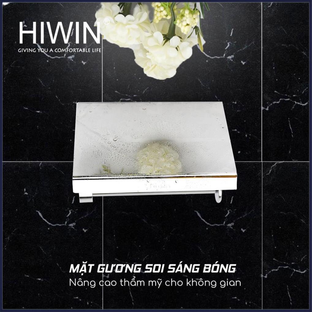 Lô giấy, hộp đựng giấy vệ sinh inox 304 đơn kèm giá để đồ thông minh HIWIN Y-5009