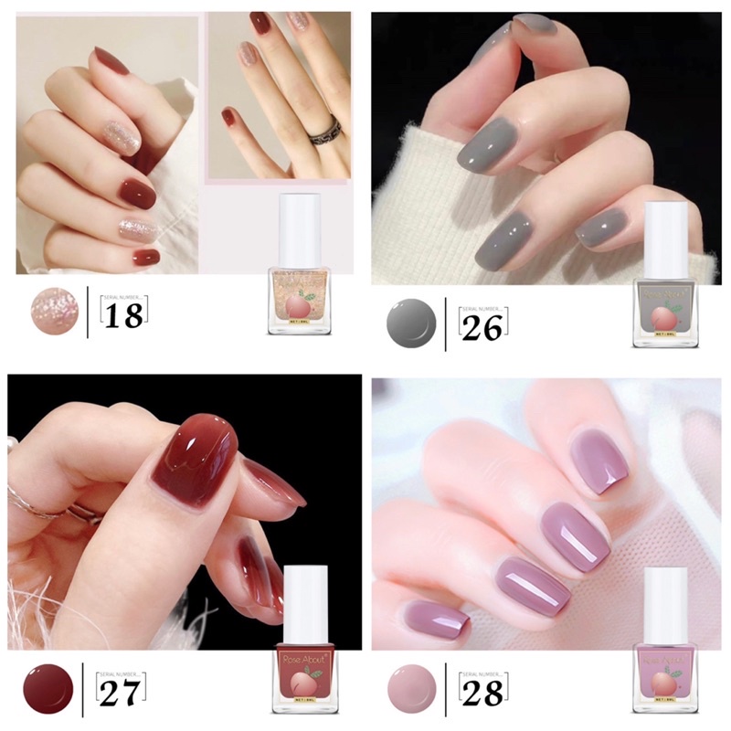 Sơn móng tay 201store dạng lột không độc hại sử dụng an toàn không cần hơ đèn