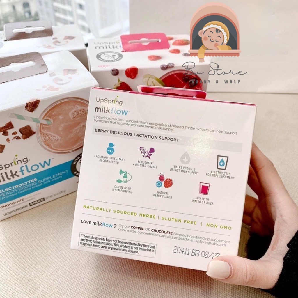 Ngũ Cốc Lợi Sữa UpSpring MilkFlow Mỹ Hộp 16 gói