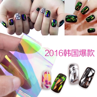 Mô Hình Vụ Nổ Nhật Bản Và Hàn Quốc Symphony Sơn Móng Tay Nail Không Thường Xuyên Bị Vỡ Mặt Kính Bạch Kim Tráng Gương Dán Móng Tay AURORA Thủy Tinh Giấy