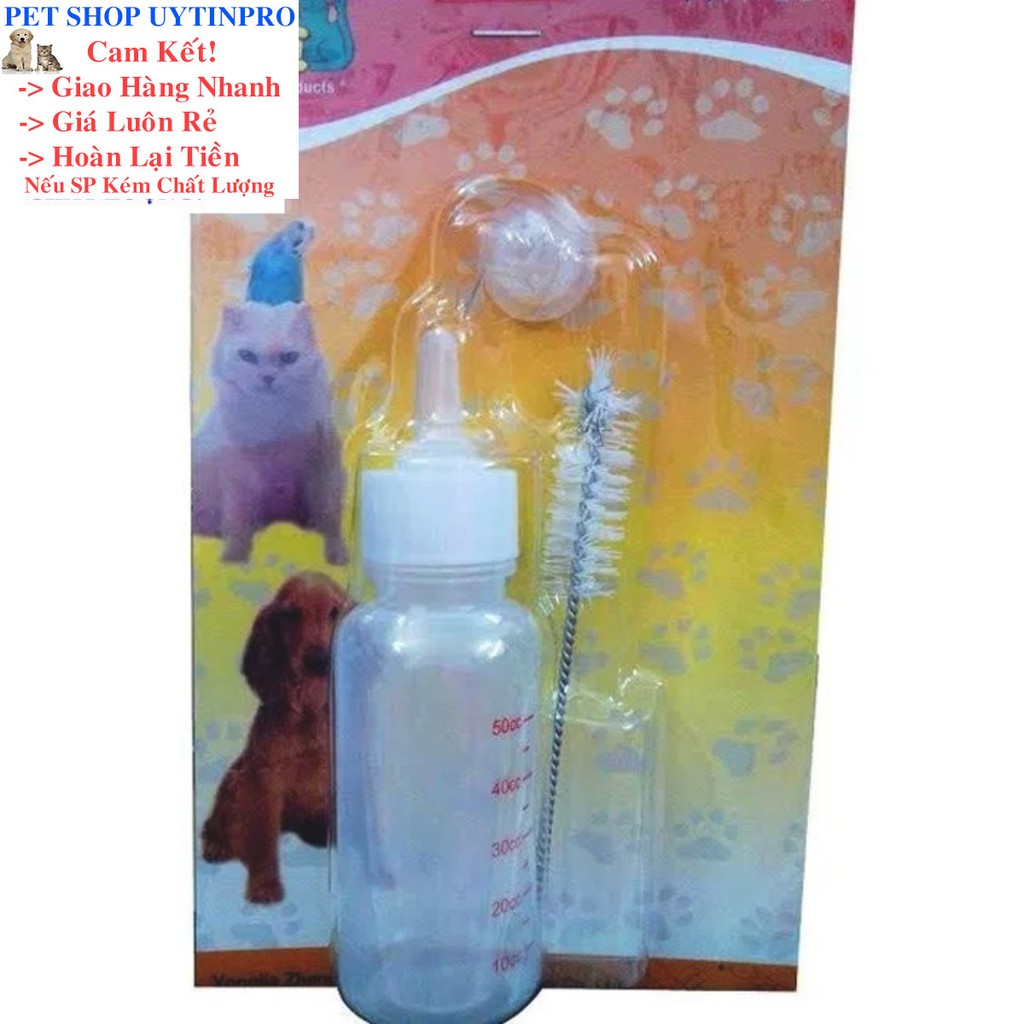 BÌNH SỮA CHO PET THÚ CƯNG CHÓ MÈO Thể tích bình 60ml