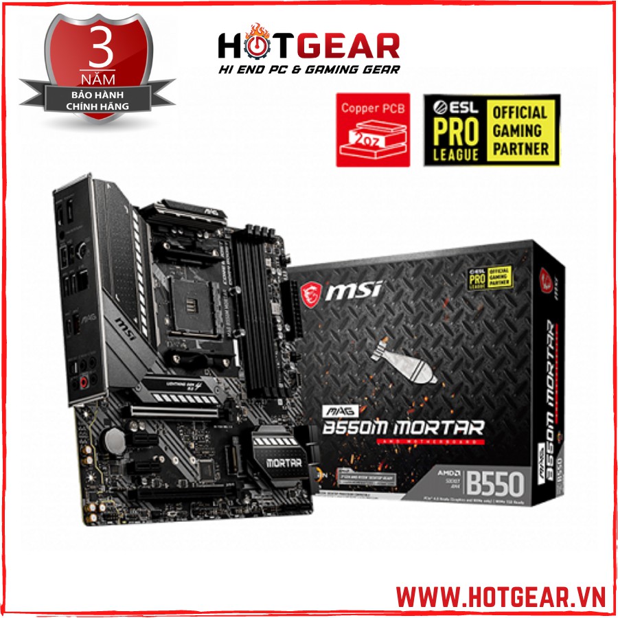 Bo mạch chủ MSI MAG B550M MORTAR Mainboard chính hãng