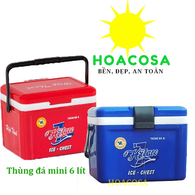 Thùng đá mini loại 5 lít (5L), 6 Lít (6L), 8 lít (8L)- nhỏ, gọn, tiện lợi- Đồ Gia Dụng Hoacosa