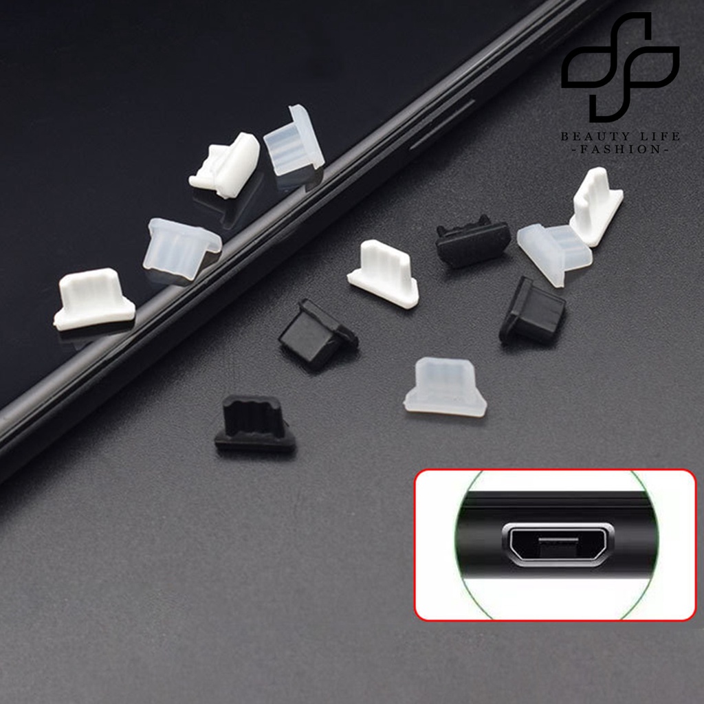 Bộ 5 Nút Bịt Chống Bụi Cổng Micro Usb Cho Điện Thoại
