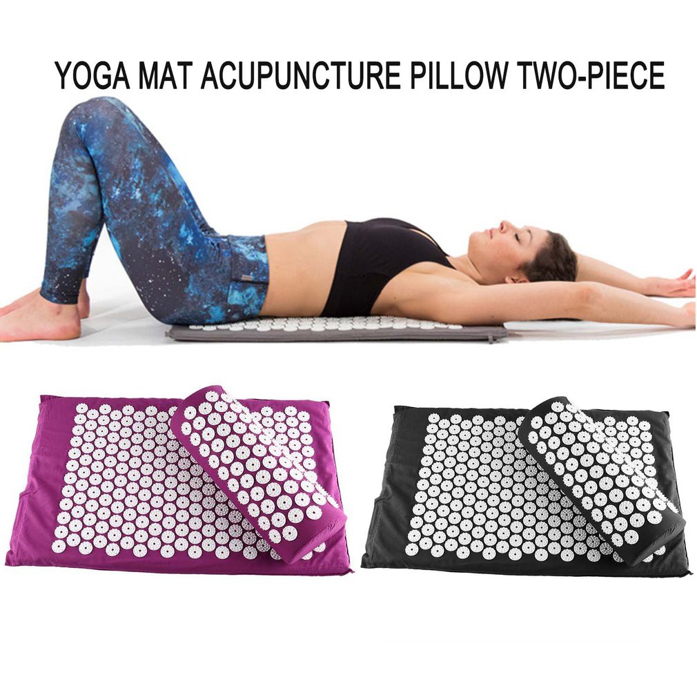 Bộ thảm và gối massage bấm huyệt giúp thư giãn toàn thân