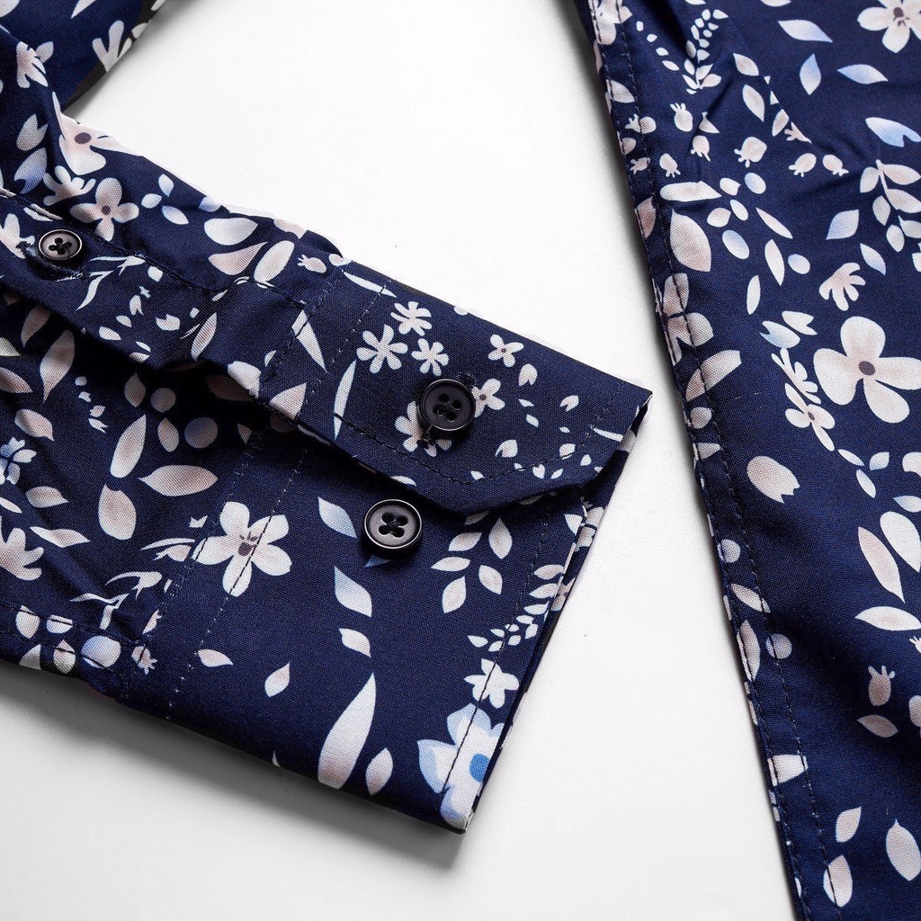 Áo sơ mi nam họa tiết Galvin cổ bẻ dài tay form ôm hàn quốc SMGV131 - Leo Vatino