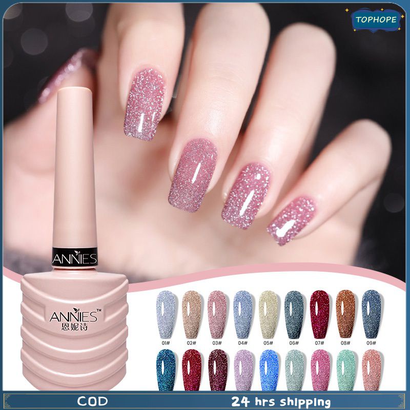 Gel sơn móng tay ANNIES màu sắc lấp lánh tùy chọn lâu trôi chống thấm nước dạng lột mới