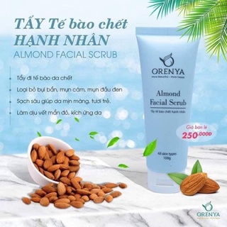 Tẩy tế bào chết hạnh nhân orenya – làm sạch sâu, mịn màng, phù hợp mọi loại da