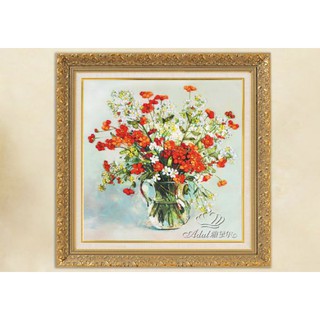 Tranh thêu ruy băng 55x55cm