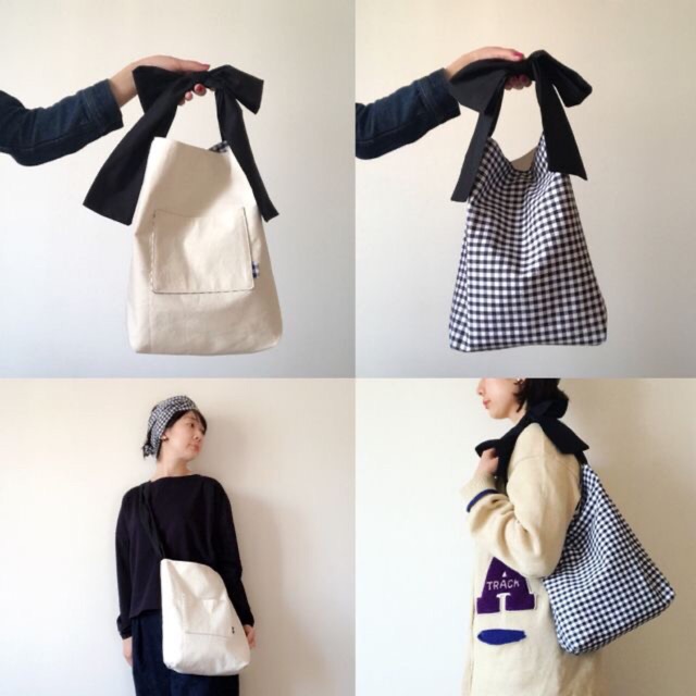 Túi canvas quai nơ