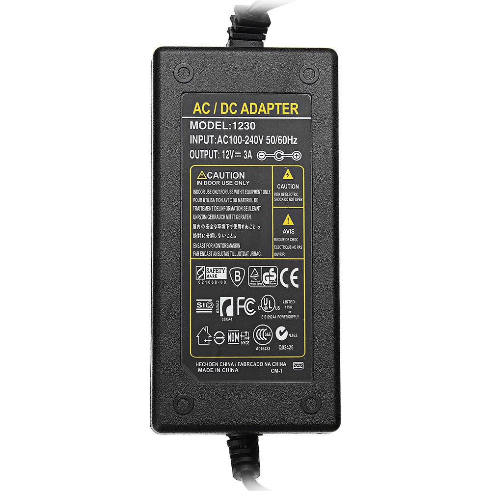 Nguồn Adapter sạc 12V 3A, AD DC Adaptor | BigBuy360 - bigbuy360.vn