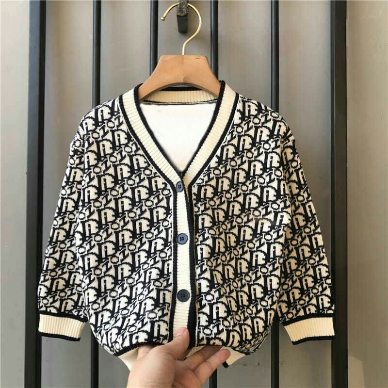 Áo khoác len caligan cho bé 2-14 tuổi