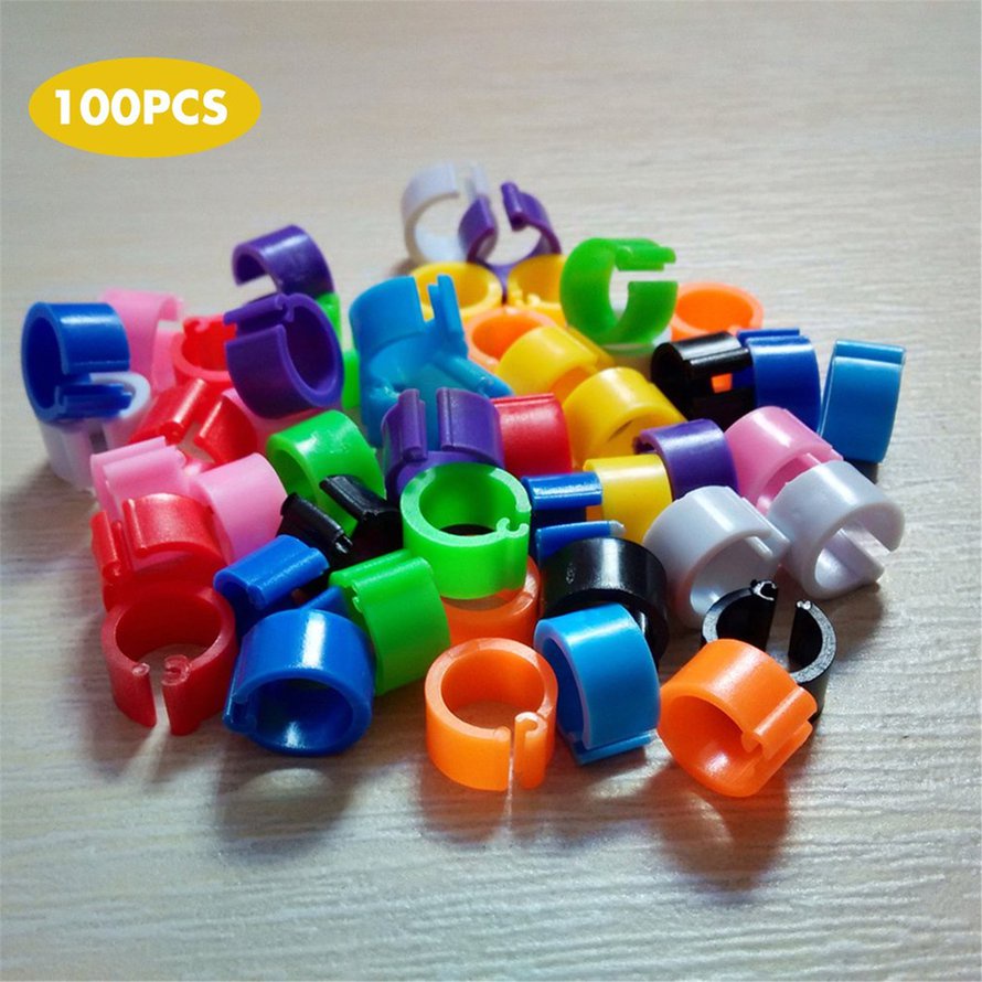 100 chiếc Nhẫn chim bồ câu 8mm Vòng nhận dạng tiền bay Vòng mở đầu chim bồ câu