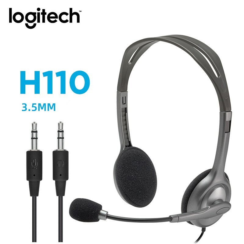 Tai Nghe Nhét Tai Logitech H110 / H111 Có Micro Jack 3.5mm