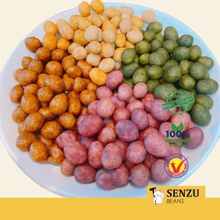 Đậu phộng da cá mix 4 vị hũ 450g - senzu beans