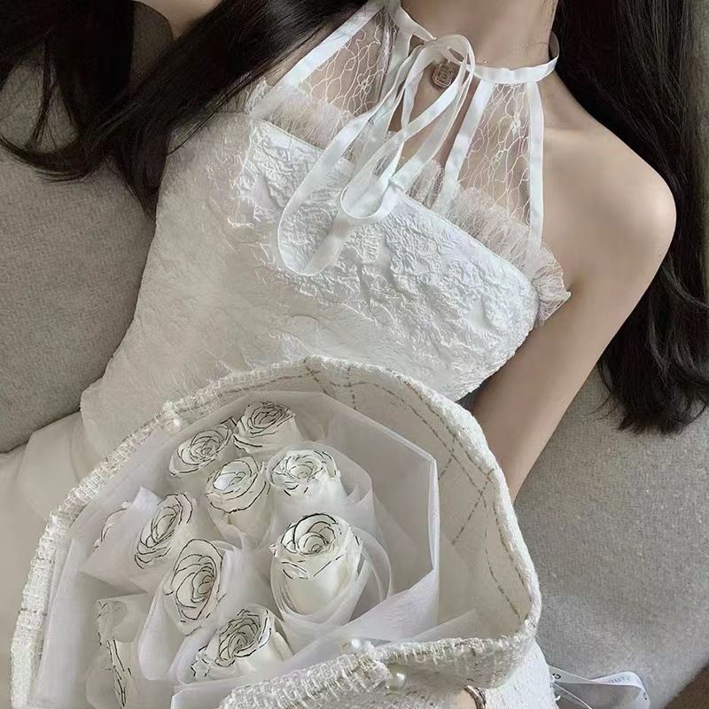 Áo Ren Cổ Yếm Dáng Ôm Thoải Mái Gợi Cảm Thời Trang Cho Nữ