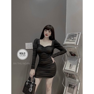 Đầm body nhún tay và ngực quá đẹp