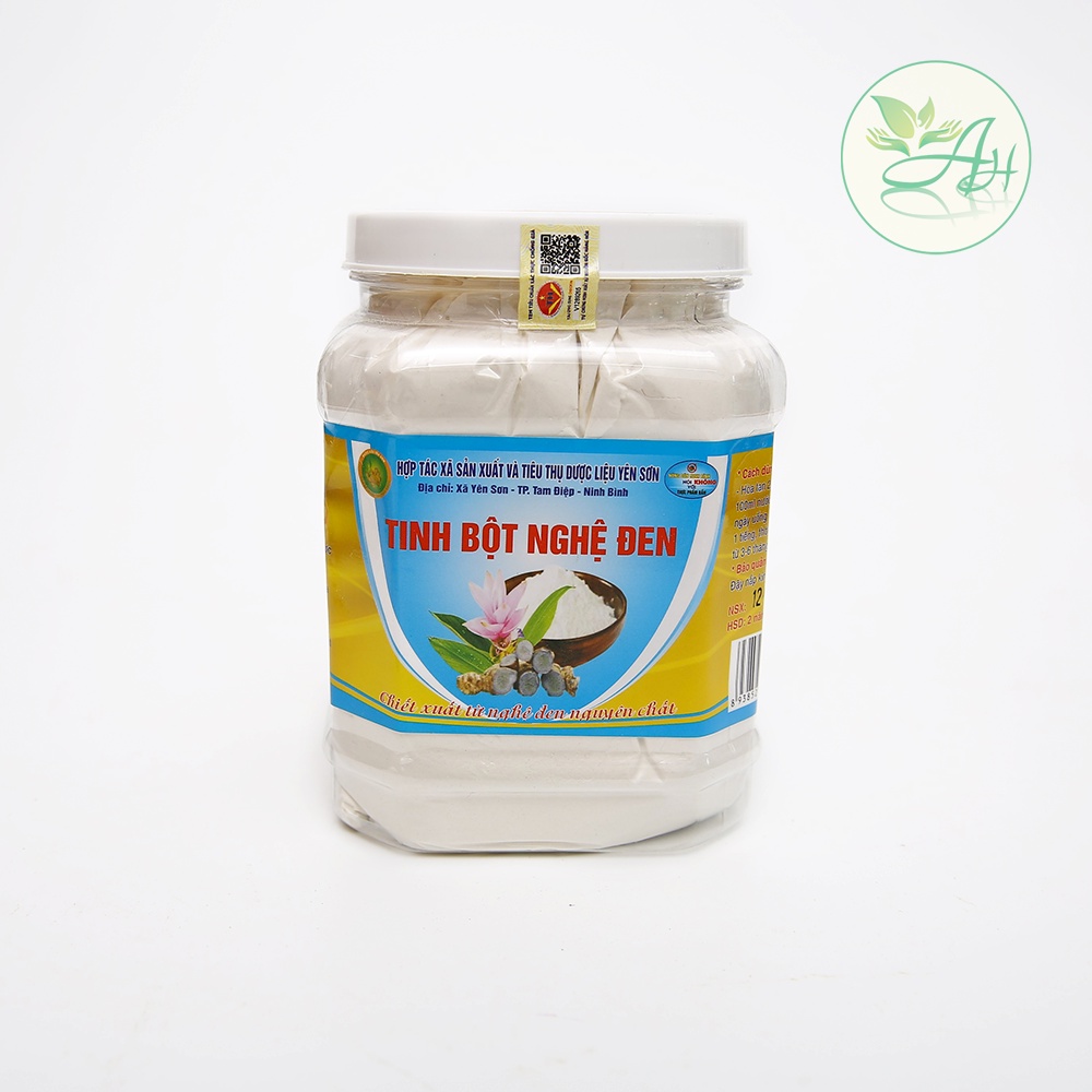 Tinh bột nghệ đen nguyên chất 500G Đạt Tiêu Chuẩn ISO 22000:2018, Giảm Đau Dạ Dày Hiệu Quả