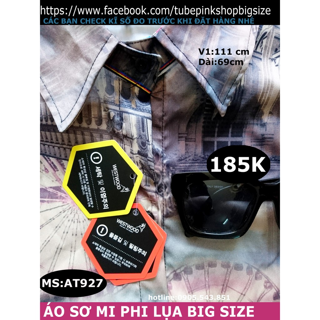 áo sơ mi phi lụa bigsize mã at927