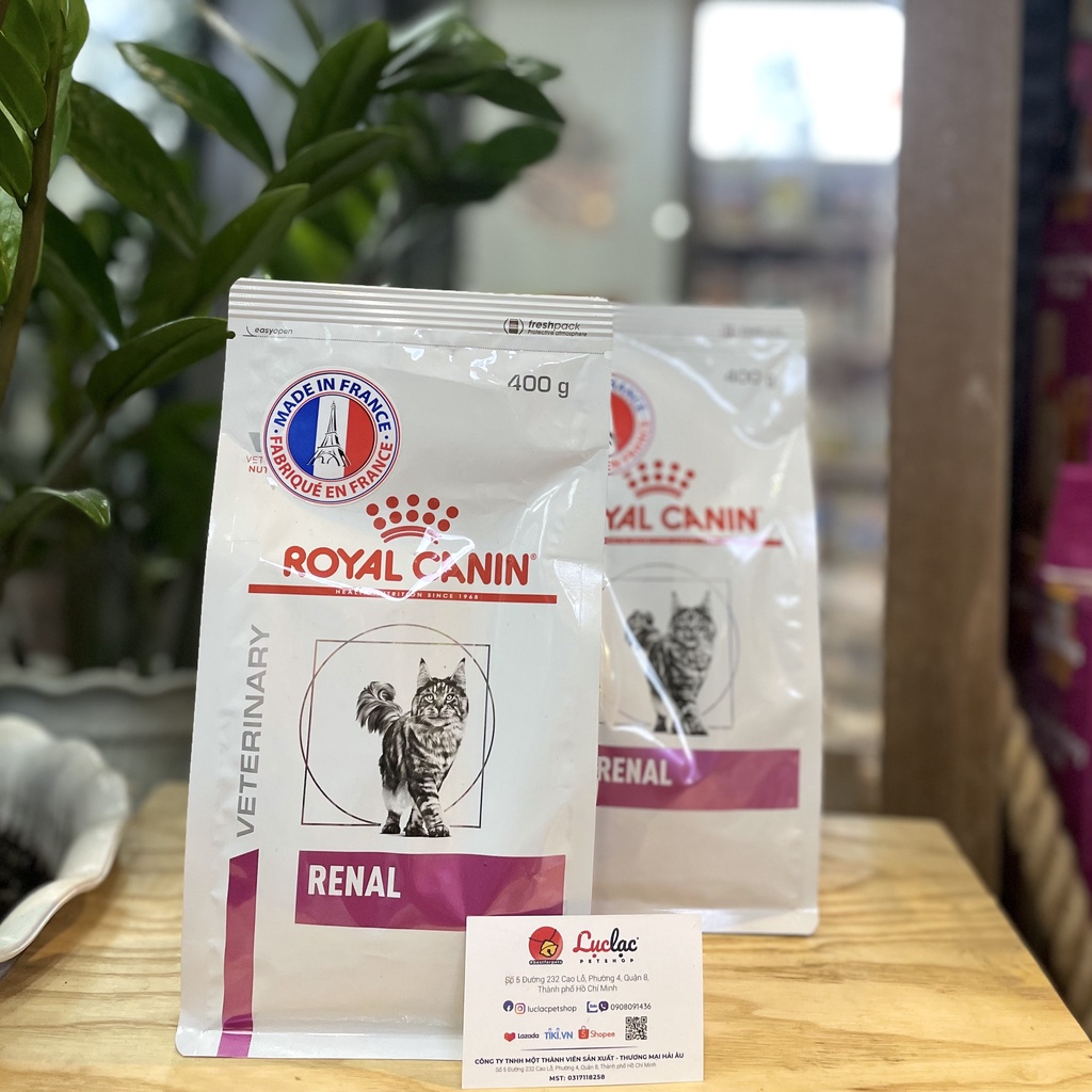 Hạt Royal Canin Renal Feline cho mèo bị thận - Túi 400g chính hãng
