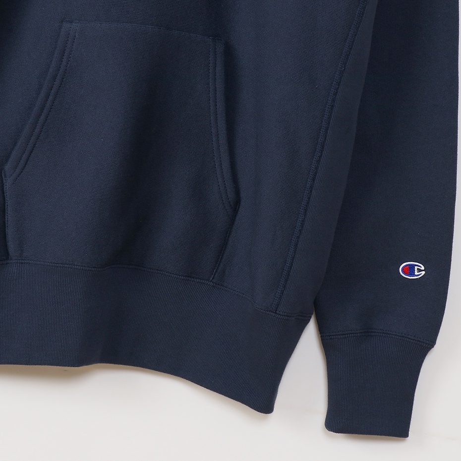 Áo Hoodies Champion JP Reverse Weave Hooded Màu Xanh Navy CMPC3U120NVY