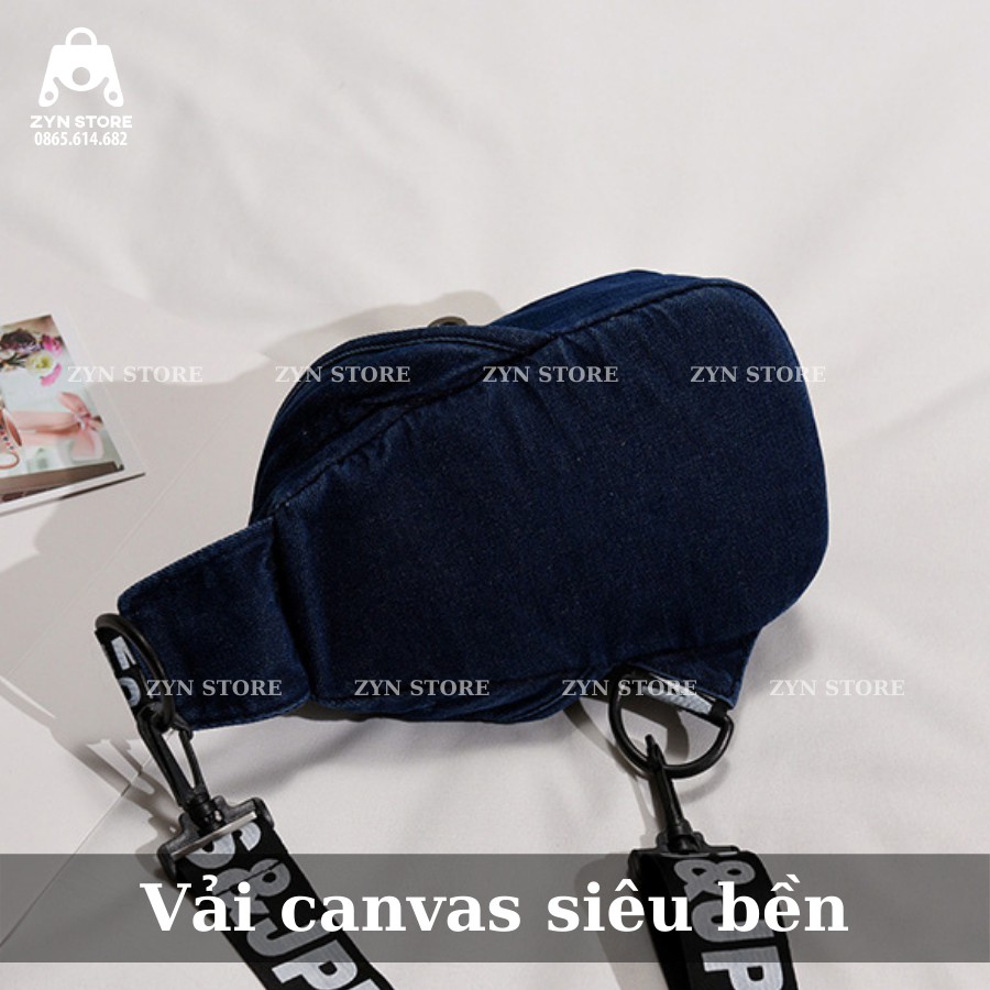Túi Đeo Chéo Vải Denim Thời Trang Nhật Bản Hình Gấu Đáng Yêu 2022