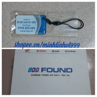 chống trộm xe máy iky found + thẻ từ dự phòng