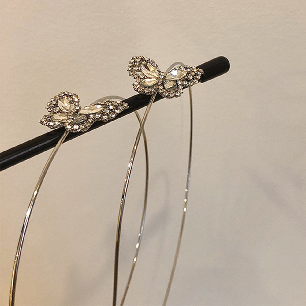 Cài Tóc Hình Con Bướm Đính Kim Tuyến Lấp Lánh Phong Cách Hàn Quốc