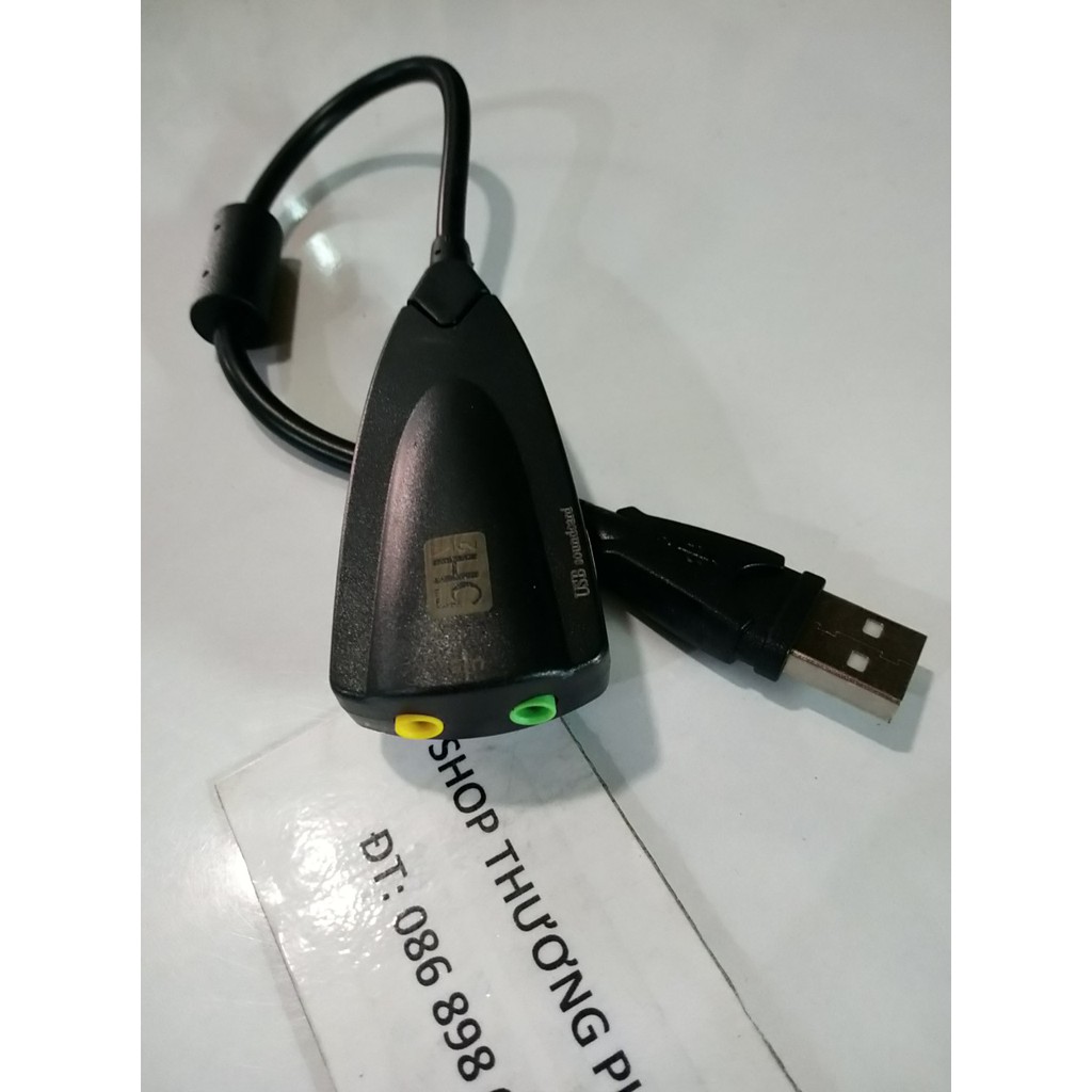 USB âm thanh: USB Sound 7.1 - 5HV2 - Có đoan dây - Tự nhận driver