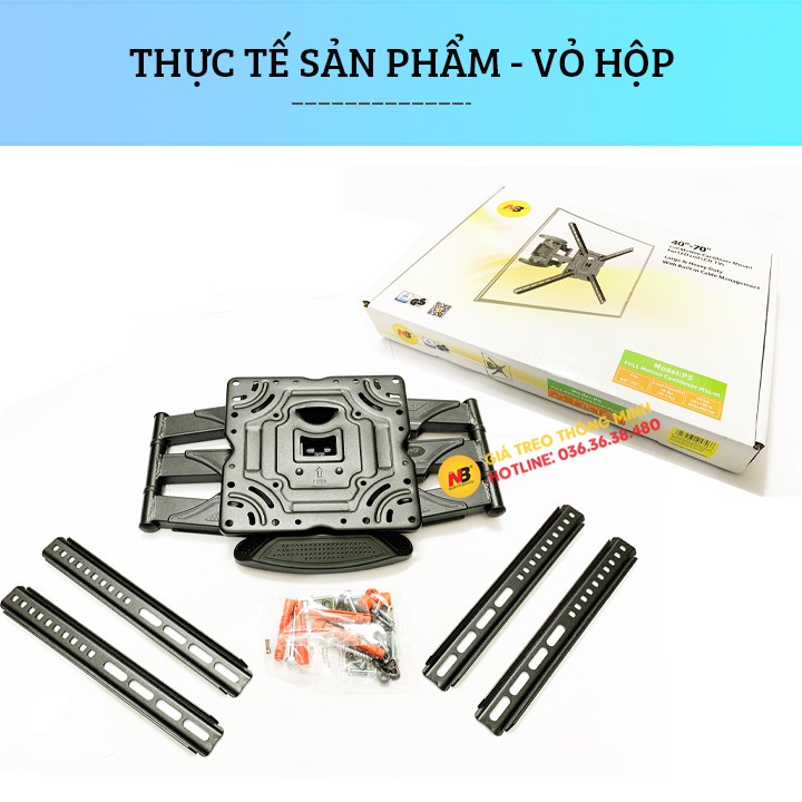 Giá treo tivi xoay NB P5 32 - 40 - 50 - 55 - 60 - 65 - 70 Inch - Giá Treo Tivi Kéo Đẩy Đa Năng  - Model Mới 2022