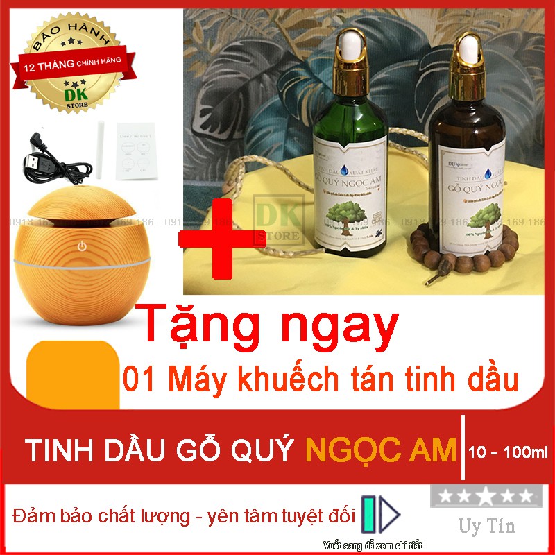 Tinh dầu gỗ NGỌC AM xuất khẩu ( TẶNG MÁY KHUẾCH TÁN)  10ml - 100ml