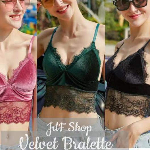 Áo Bralette Nhung Phối Ren Jdf Shop 339 Cdd2