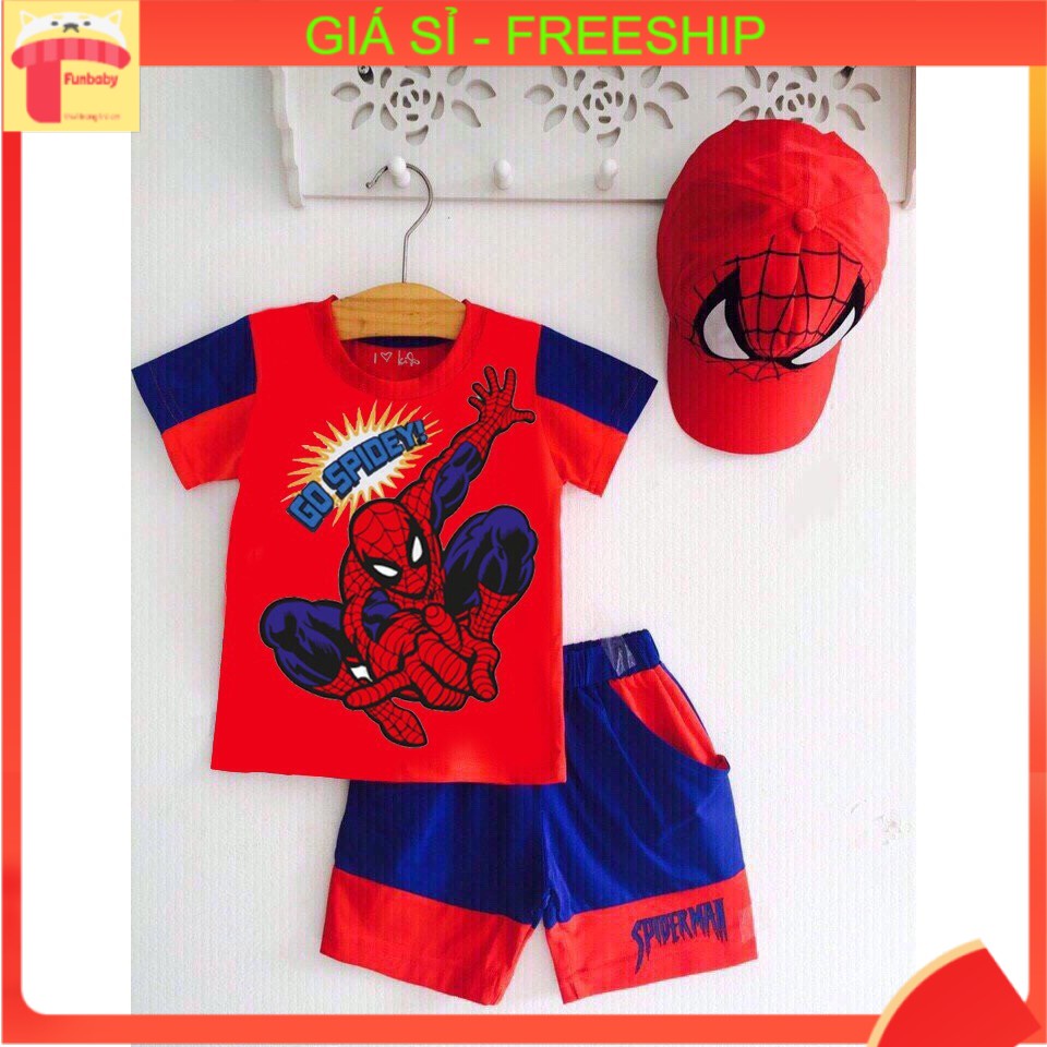 Set nhện 3 chi tiết màu đỏ cho bé 3-10 tuổi năm 2019