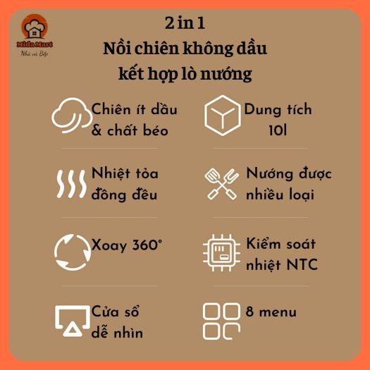 Nồi Chiên Không Dầu Bear QZG-A15V1 - Bảo Hành 18 Tháng