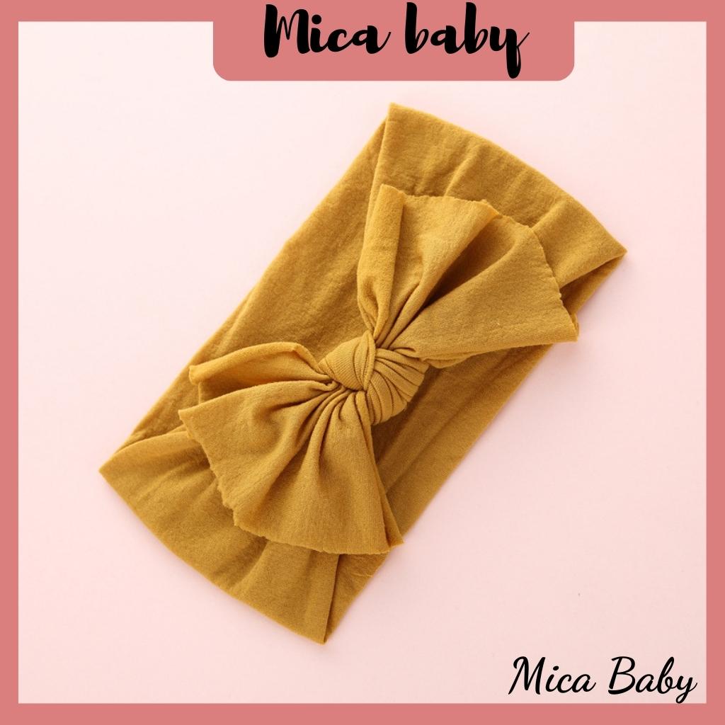 Băng đô hình nơ bản to đáng yêu cho bé Mica baby BD21