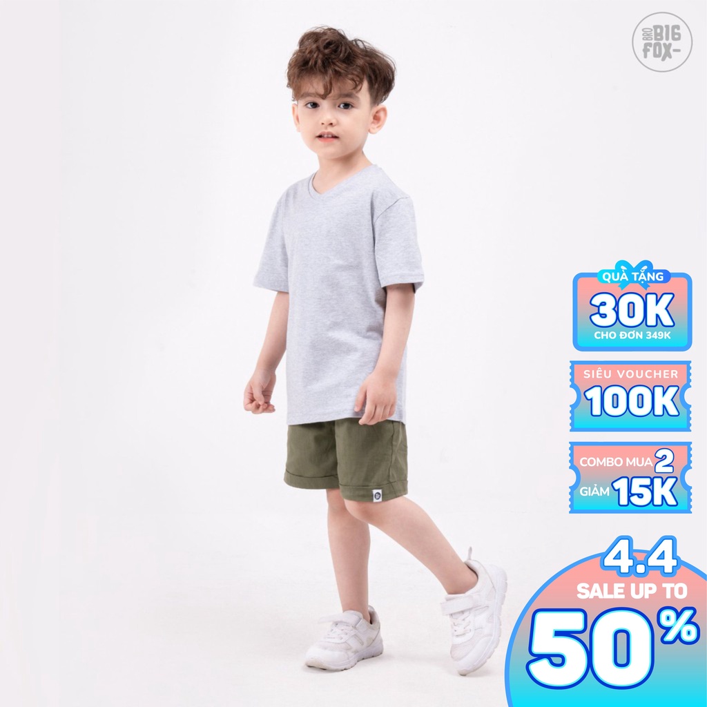 Áo Bé Trai Bigfox, Áo Phông Trẻ Em In Hình Chất Cotton, Mã Xuất Online 02