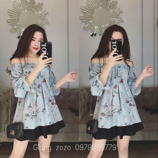 Váy trắng thêu hoa