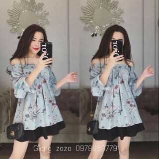 Váy trắng thêu hoa