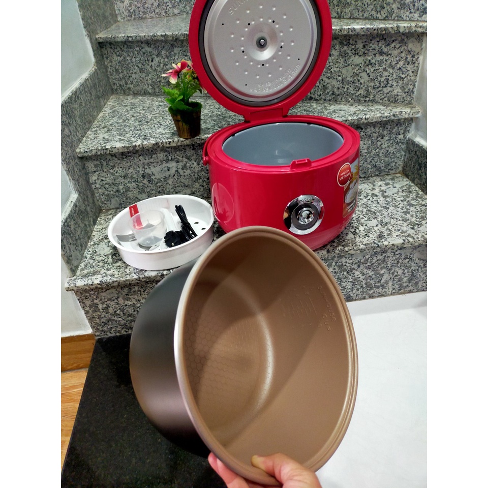 Nồi cơm điện Sunhouse shd8606r 1.8L hàng xịn đẹp bền rẻ [Hàng trưng bày rẻ có cả hàng mới
