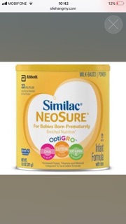 Sữa Similac Neosure của mỹ