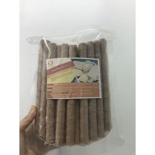 ( Hàng mới) Bánh ống gạo lứt hạt sen (150gr) bánh dành cho bé ăn dặm, tập ăn, không đường không gia vị