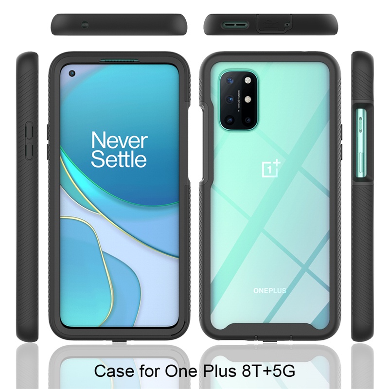 Ốp Điện Thoại 2 Trong 1 Chống Sốc Bảo Vệ 360 Độ Cho OnePlus 9 Pro 9R 8 Pro 8T Nord N10 N100 Nord 5G