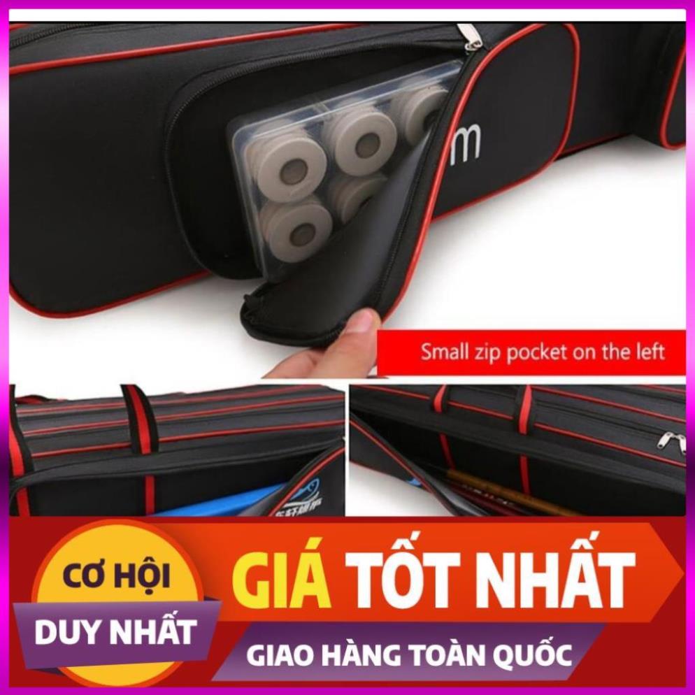 [Xả Kho 3 Ngày] bao đựng cần 3 ngăn kèm 2 túi phụ chất liệu chống thấm nước