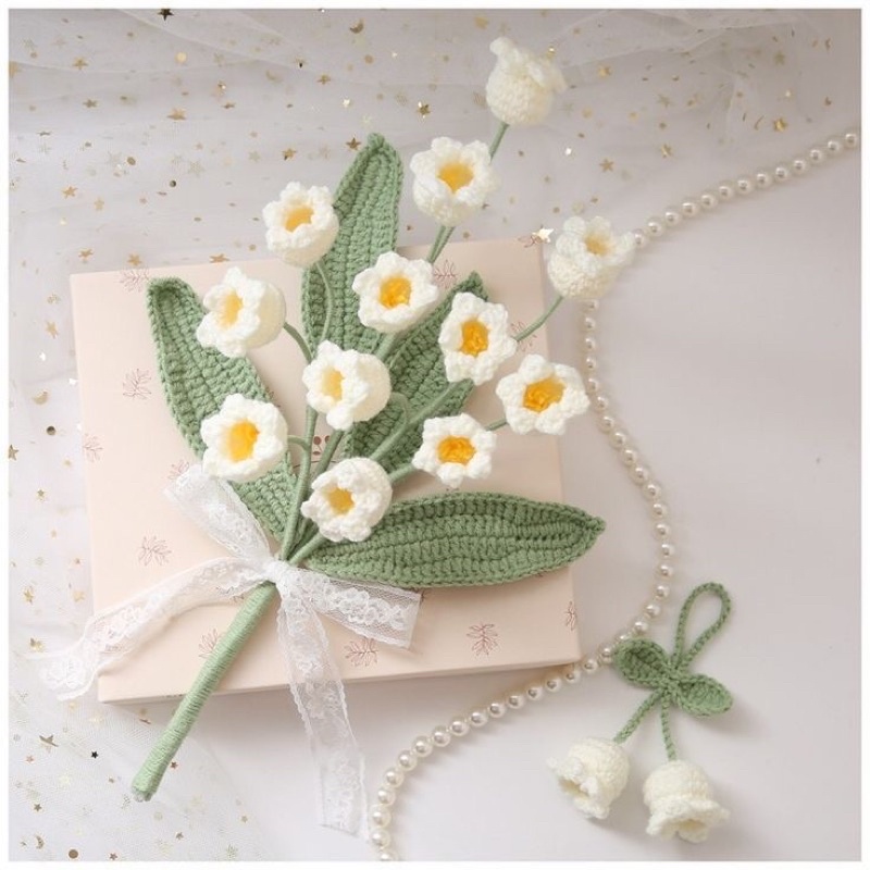 Hoa chuông bằng len